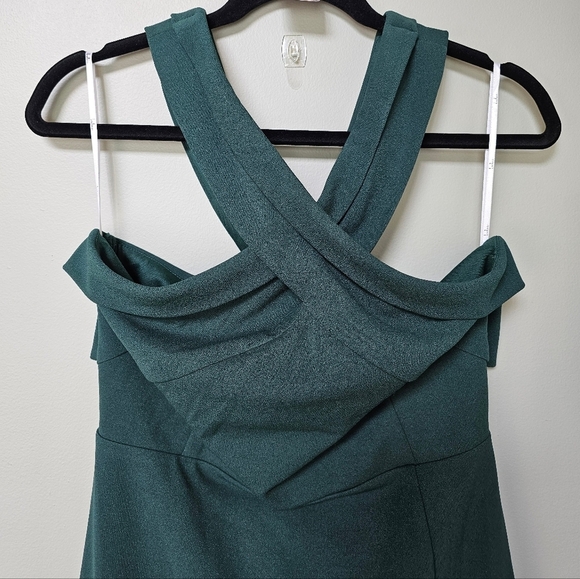 Lulus Women's Head to Cocktail Hour Emerald Green Halter Neck Maxi Dress, XL - Picture 9 of 10